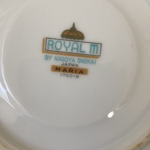 Royal M by Nagoya Shokai “Maria” Pattern Saucer, 1 - Picture 6 of 8